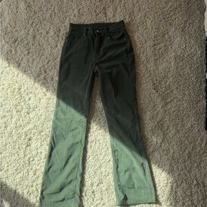 Green Corduroy flare Pants